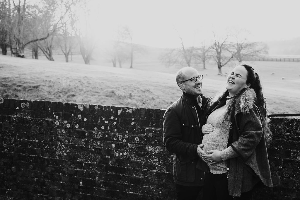 Young couple in countryside
