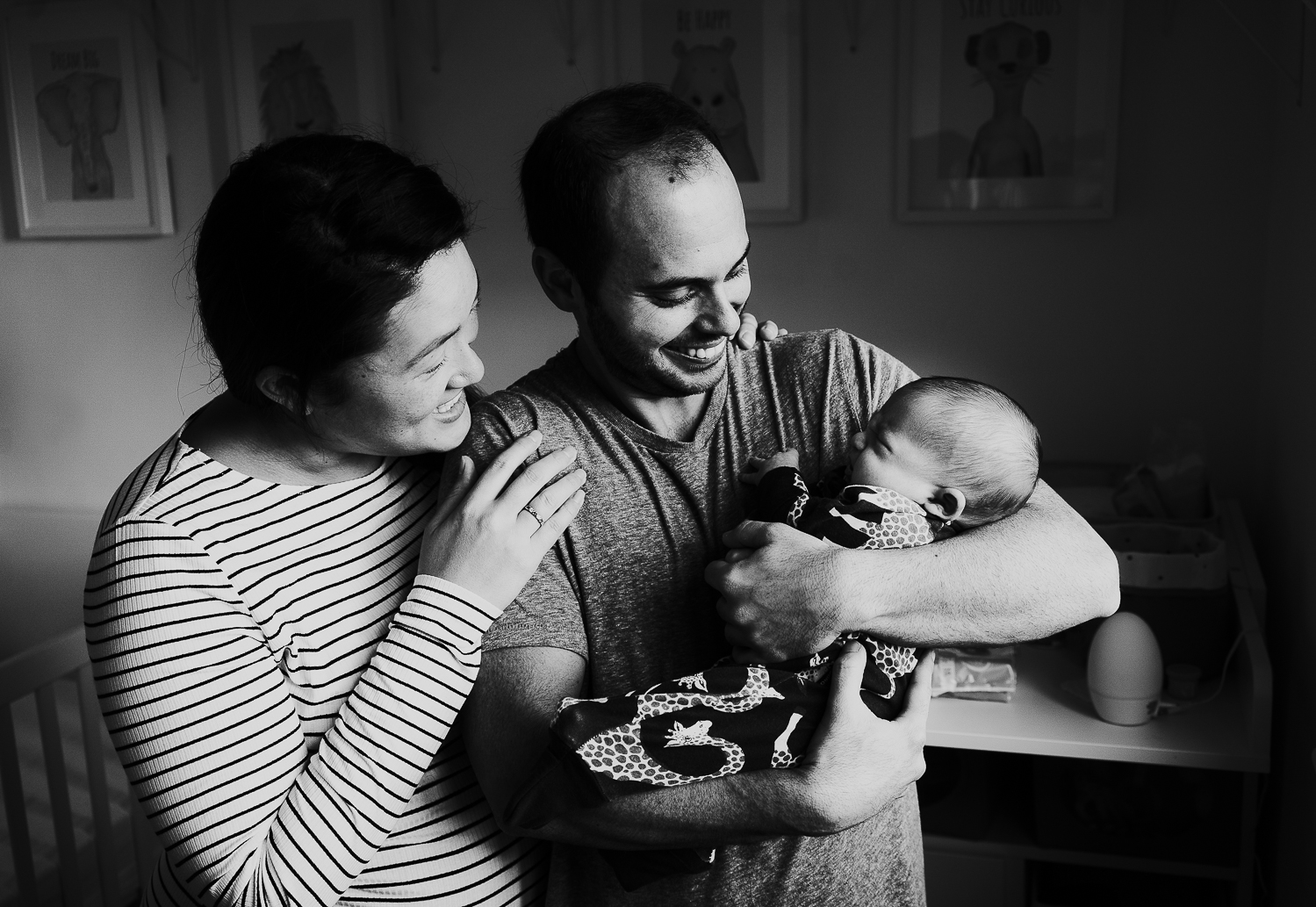 parents with new baby london baby photographer