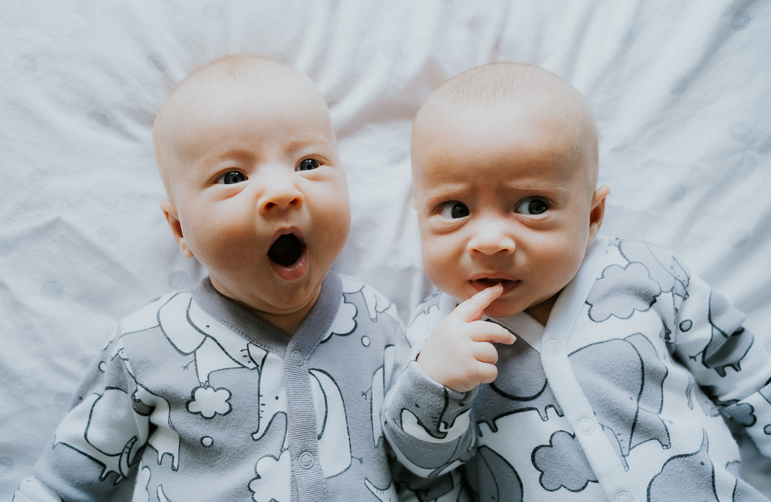 family photography 2020 in Kent portrait of baby twins