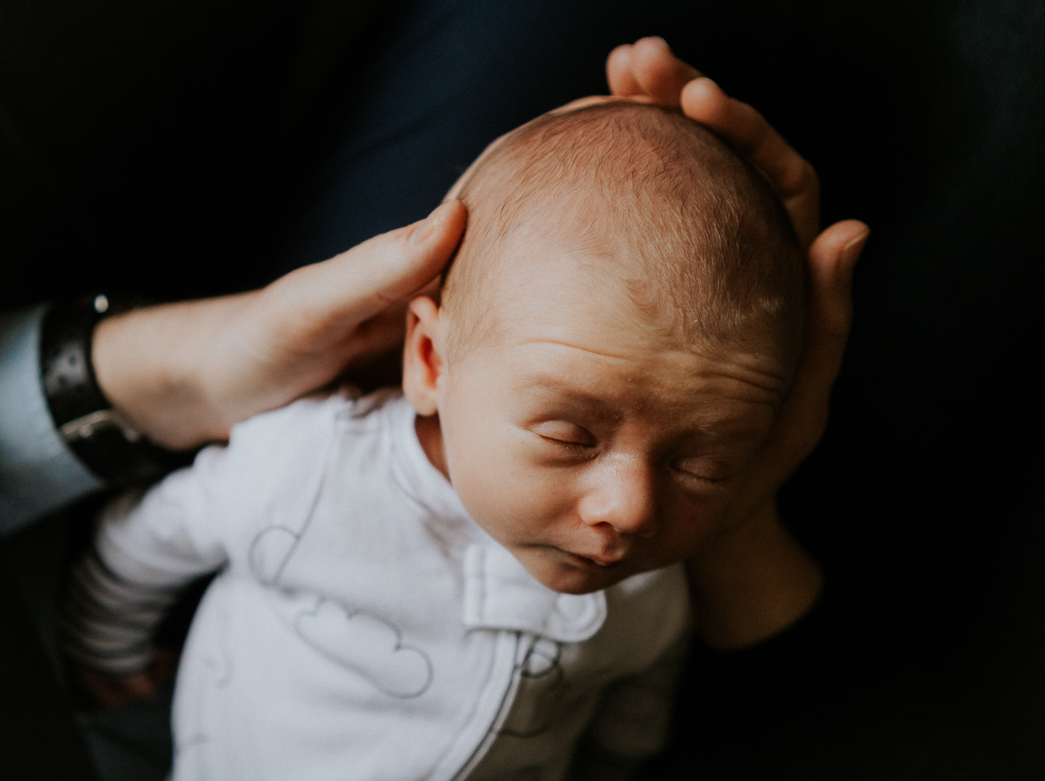 newborn photo session at home in highgate photo of baby boy