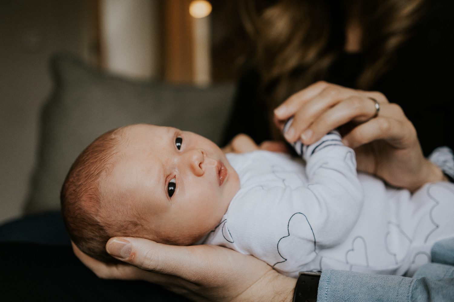 newborn photo session at home in highgate photo of baby boy