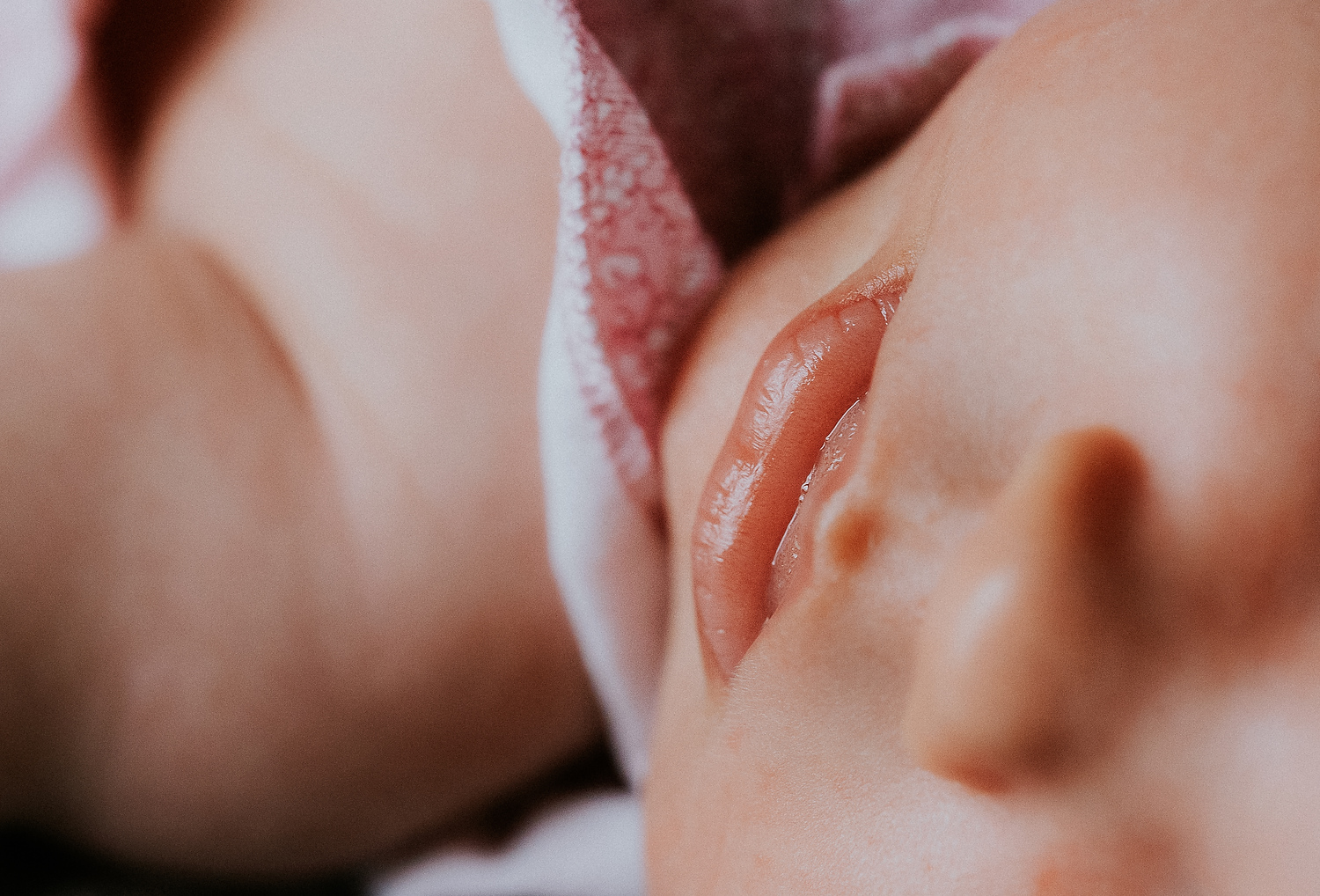 close up baby lips newborn photography in hammersmith
