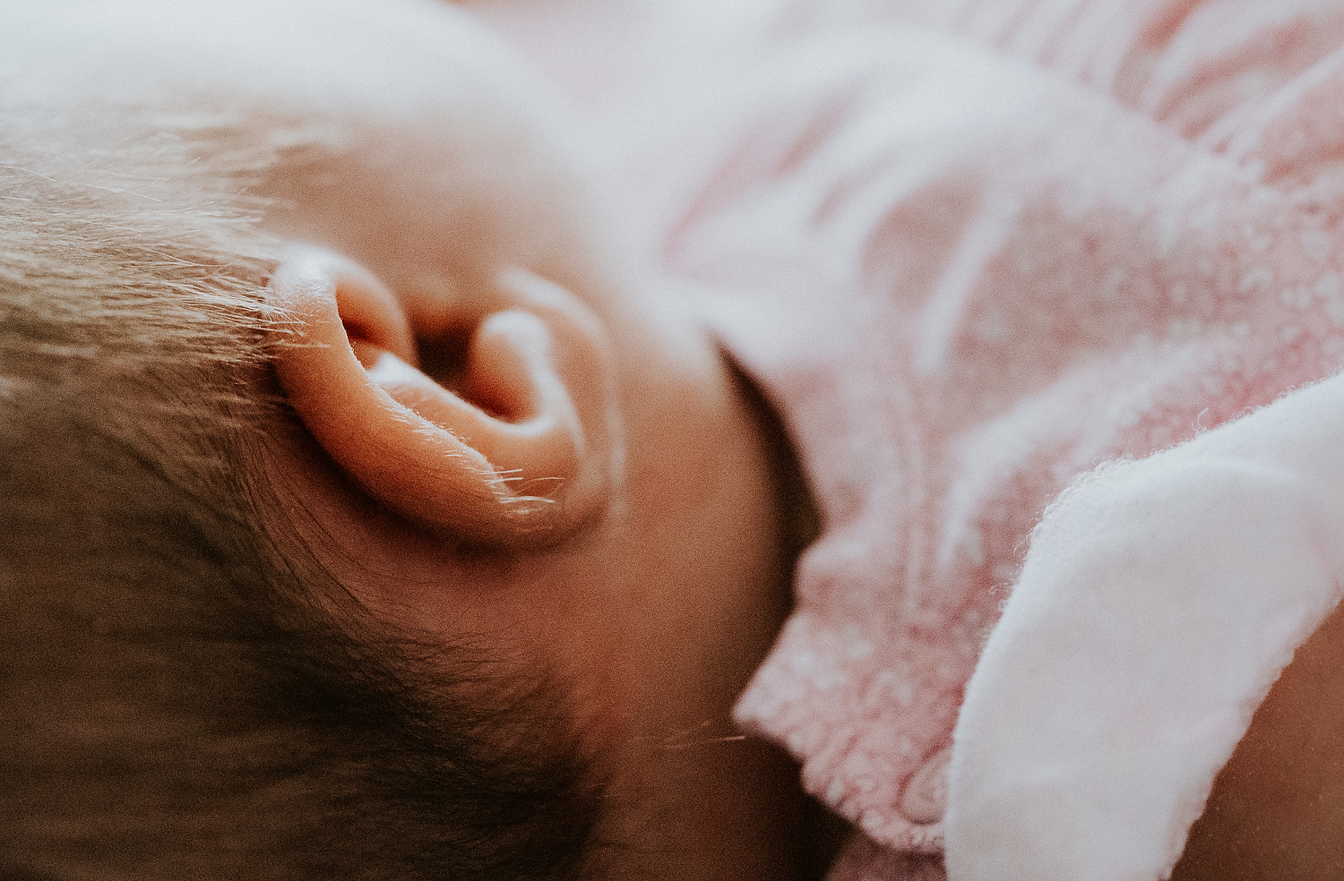 close up baby ear newborn photography in hammersmith